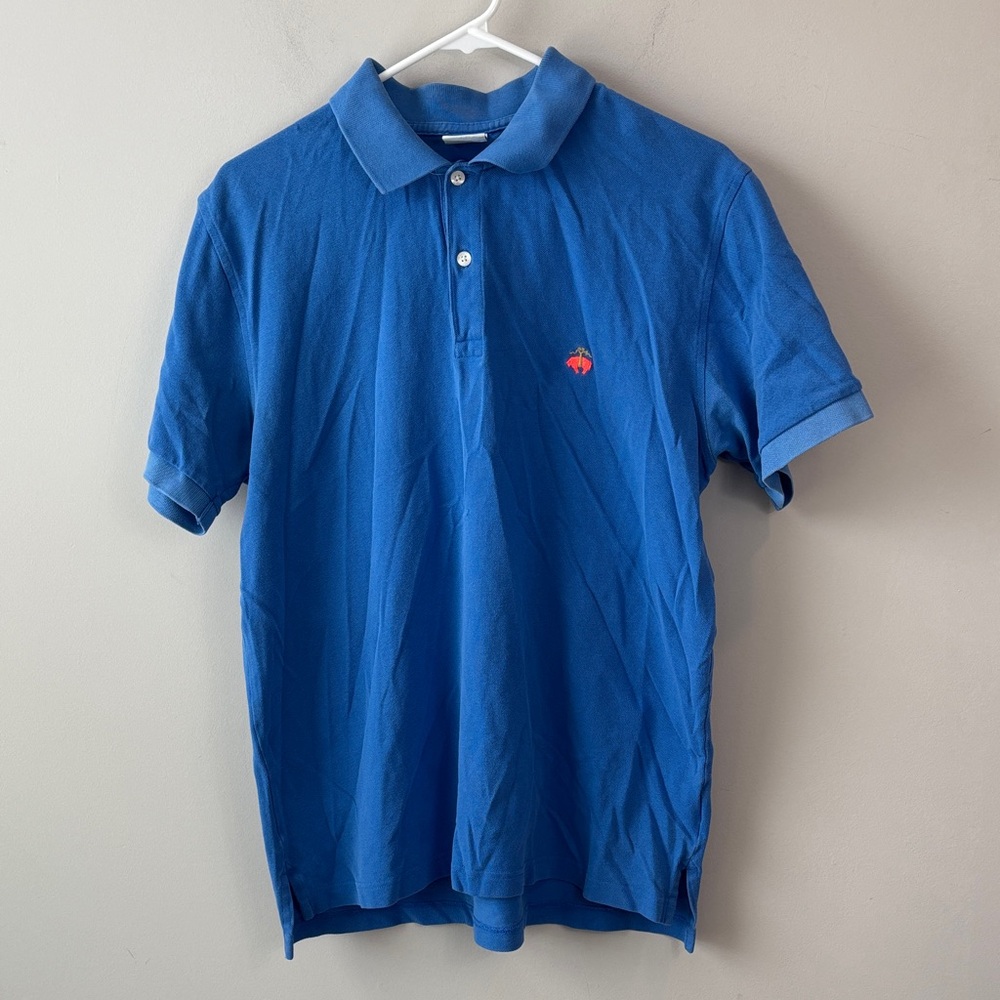 Brooks Brothers Blue Polo Shirt Men size Large